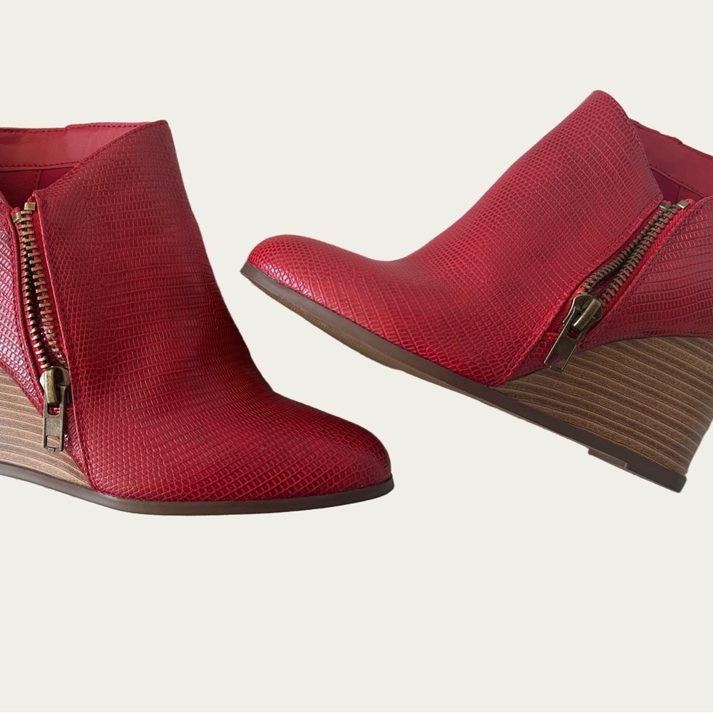Ankle Booties with Wedge Heel